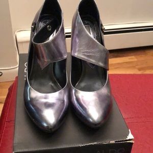 ALDO esmeralda pewter shoes sz 40